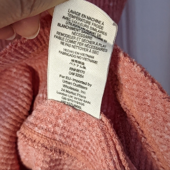 FREE People Red Battalion Thermal Henley XS @C5 - Picture 4 of 10